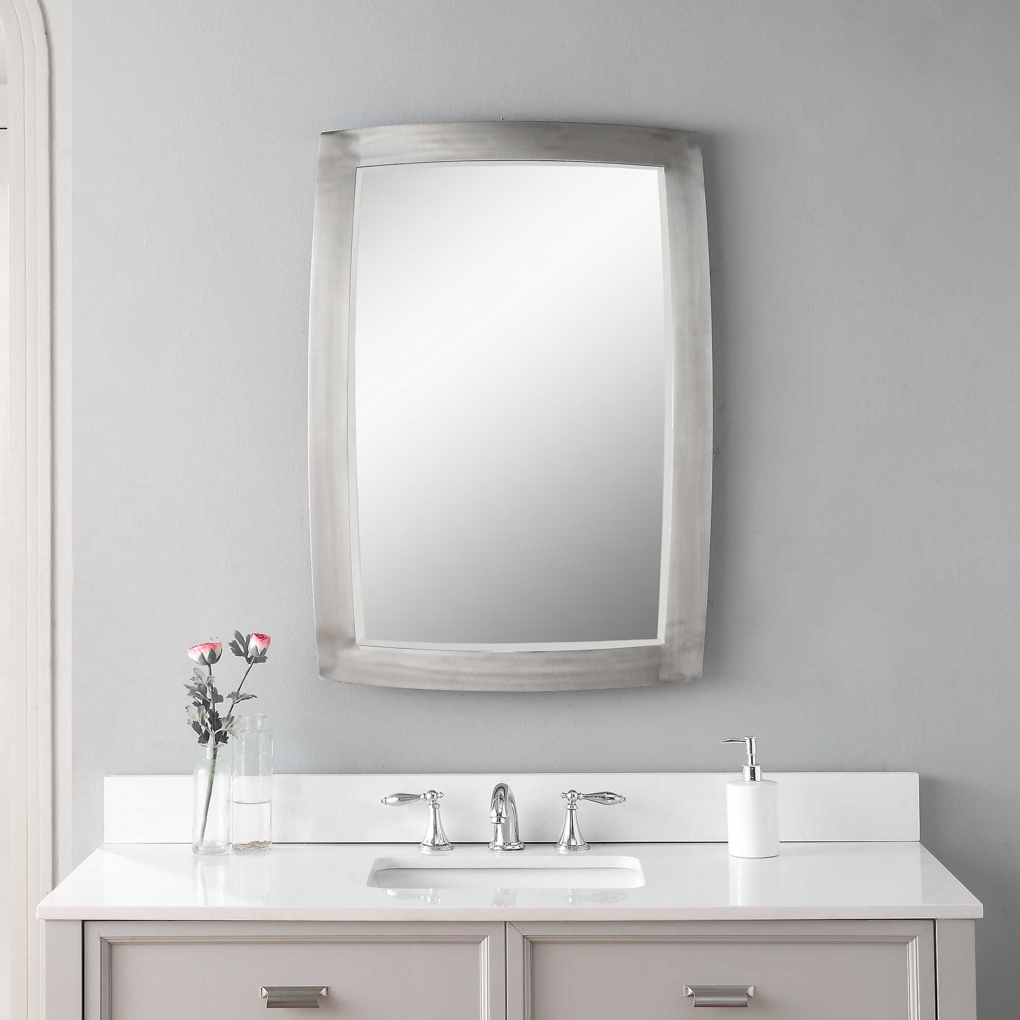 Bathroom Vanity Mirrors Brushed Nickel Everything Bathroom